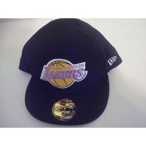 LOS ANGELES LAKERS  NEW ERA 7 5/8    DEADSTOCK  HAT CAP VINTAGE T4